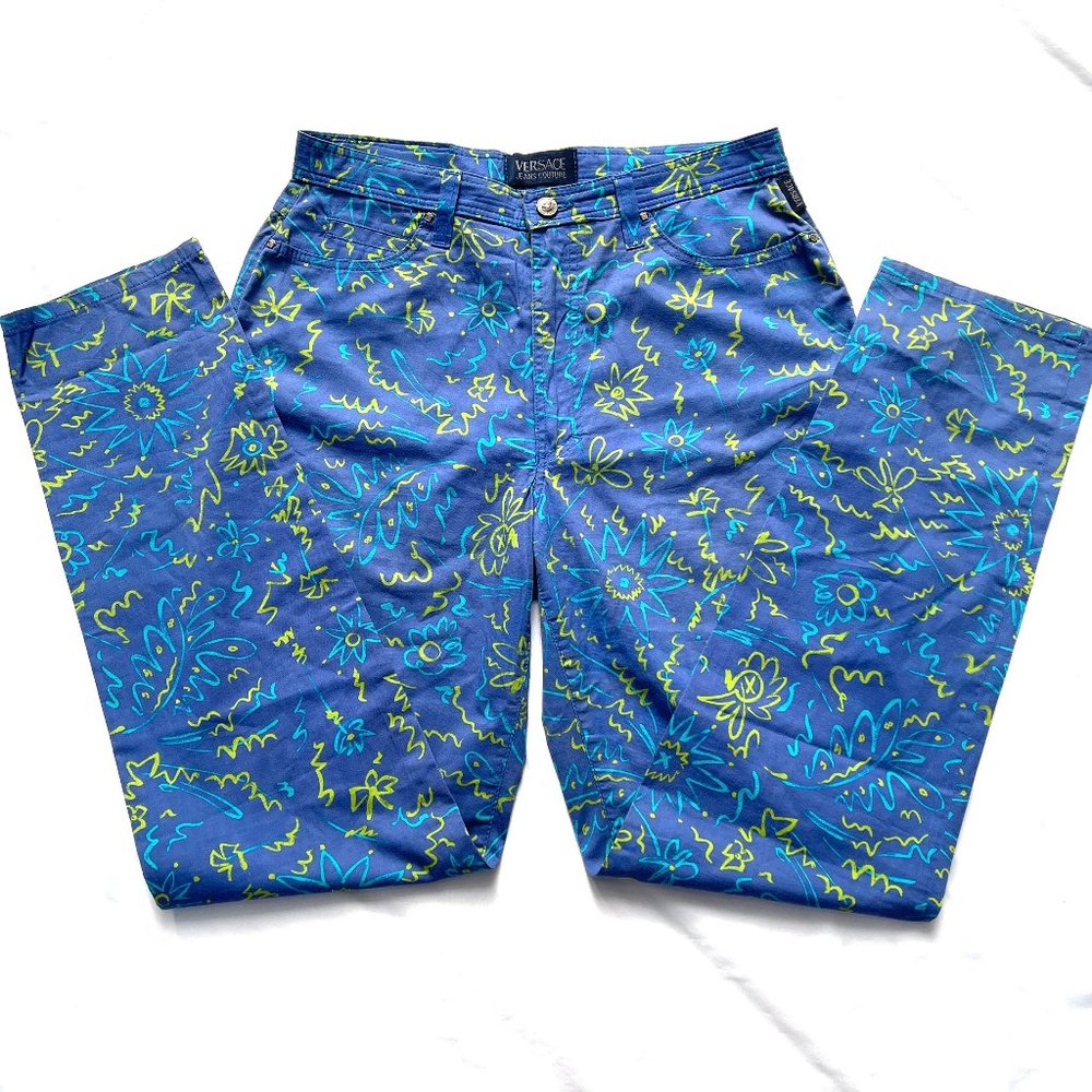 Auc Versace couture high rise medusa head vintage jeans - Picture 3 of 13